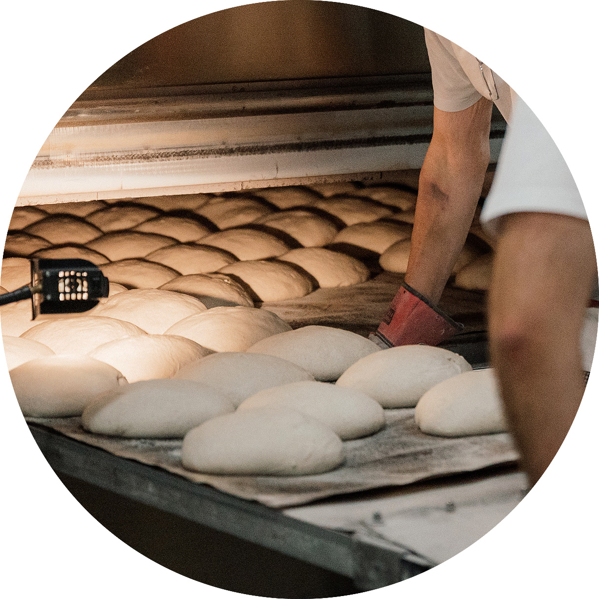 Backen im Holzbackofen PELLADOR Zyklotherm